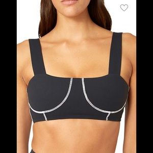 WeWoreWhat - Corset Sports Bra (Black)